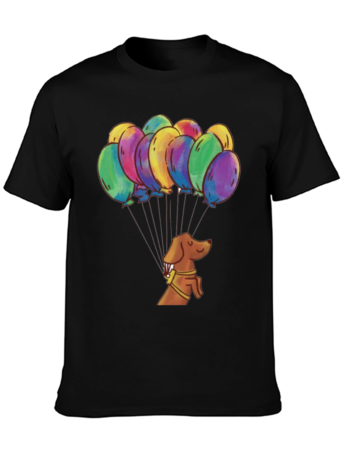 Dachshund Balloon Ride Graphic Tee