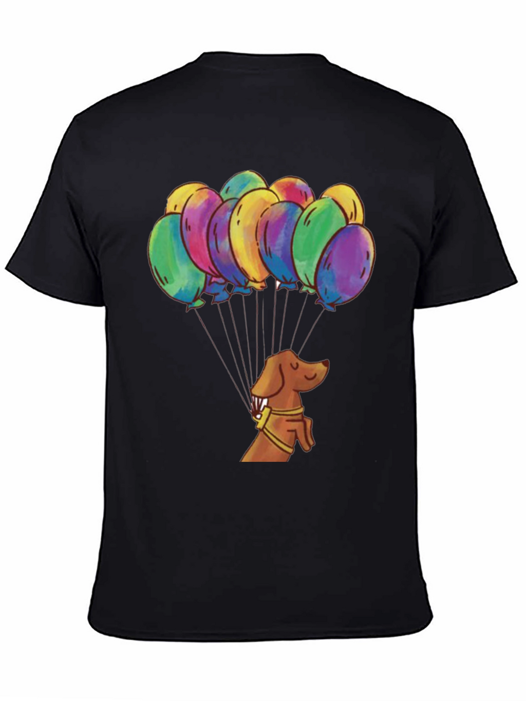 Dachshund Balloon Ride Graphic Tee