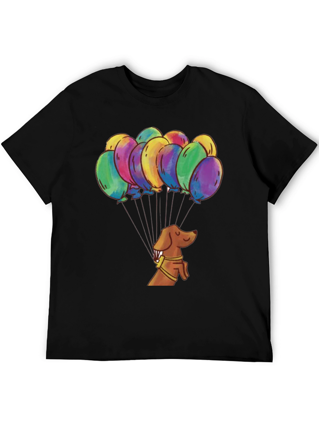 Dachshund Balloon Ride Graphic Tee