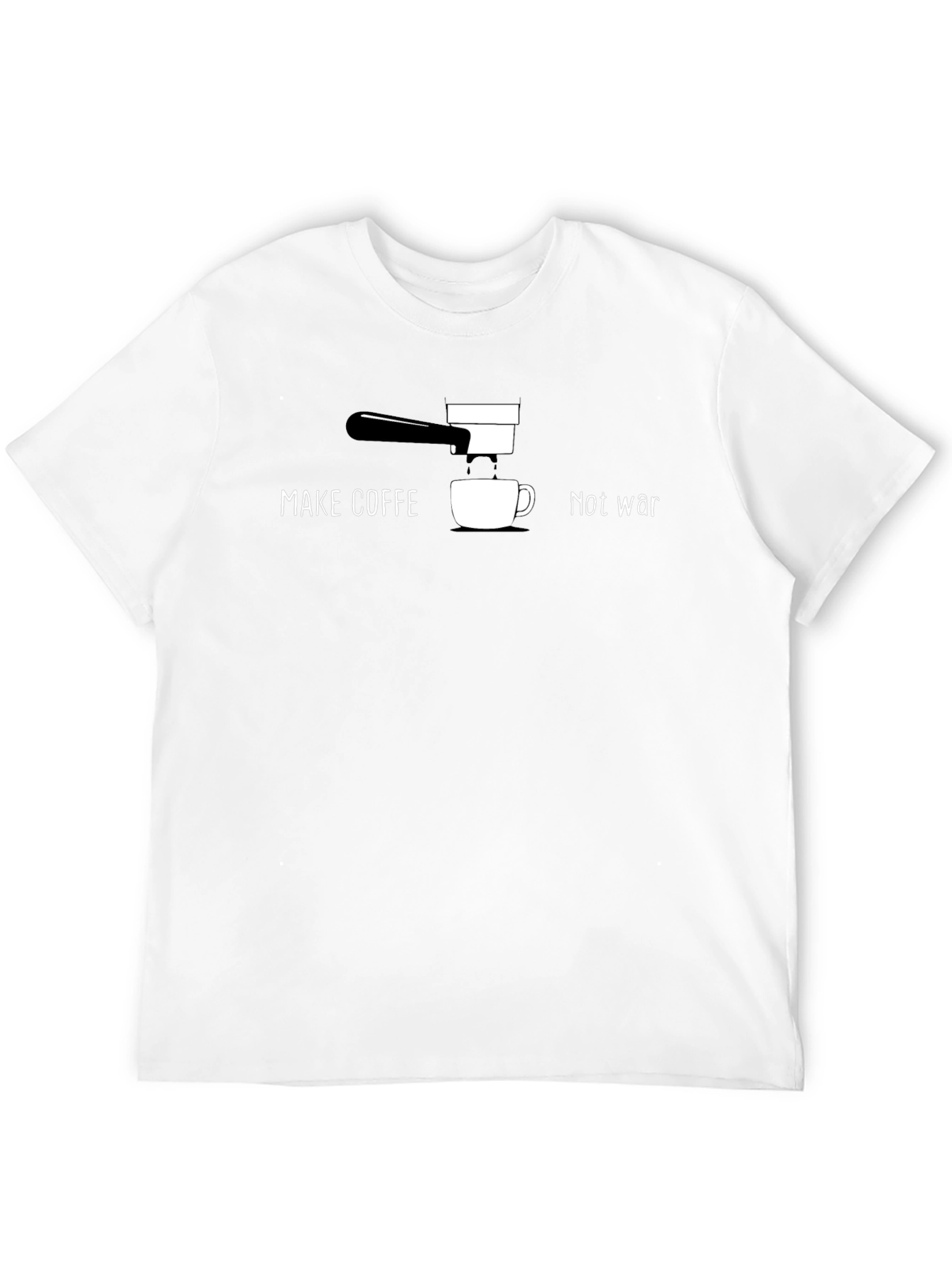 Make Coffee Not War Graphic T-Shirt