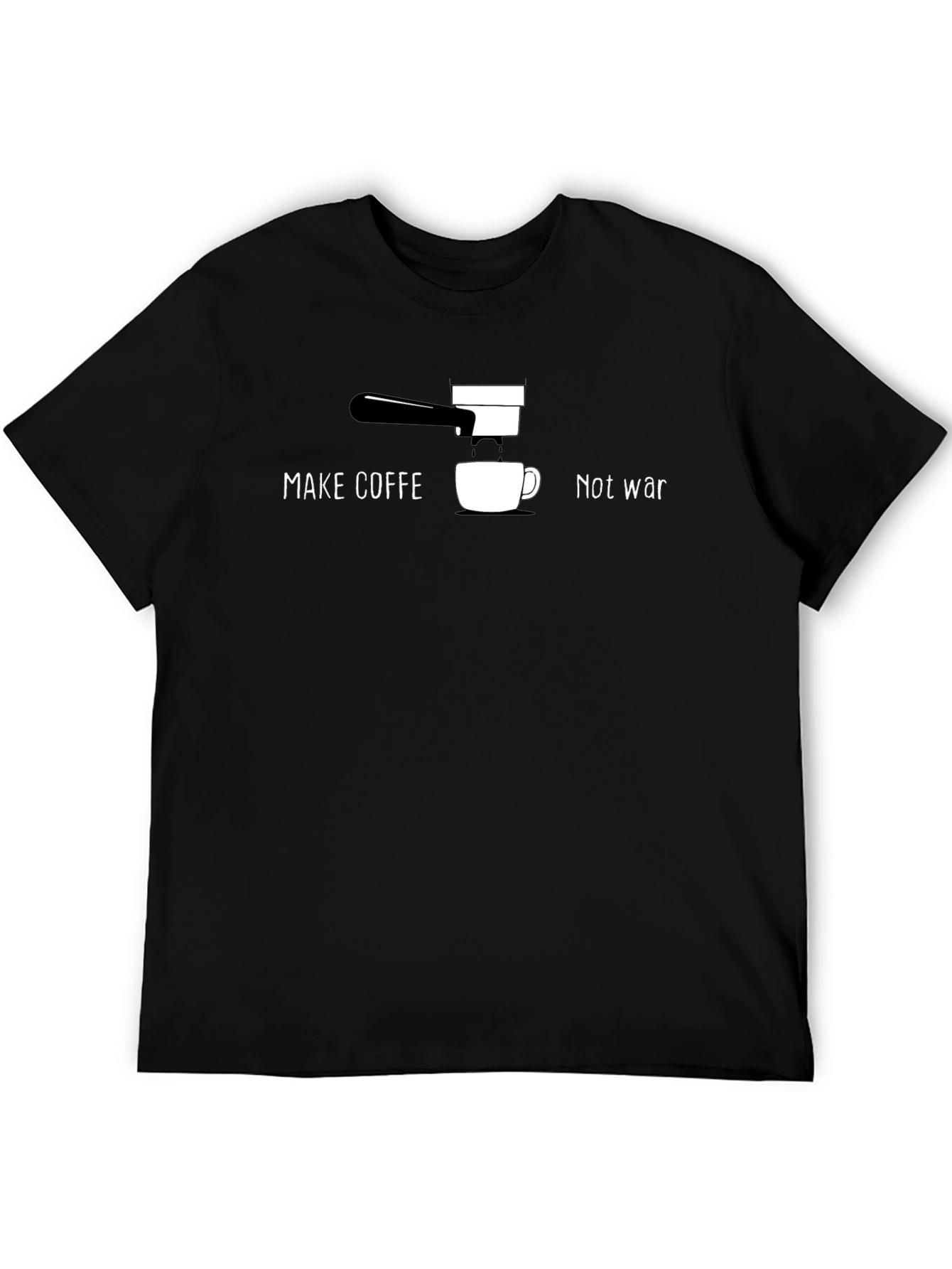 Make Coffee Not War Graphic T-Shirt