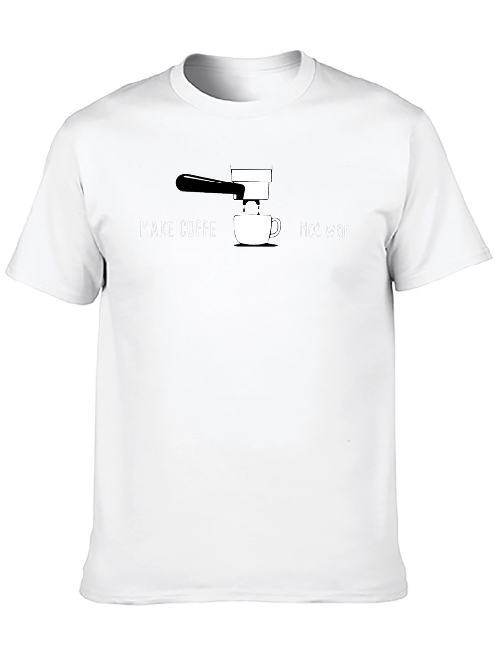Make Coffee Not War Graphic T-Shirt