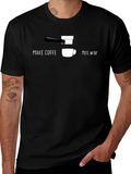 Make Coffee Not War Graphic T-Shirt
