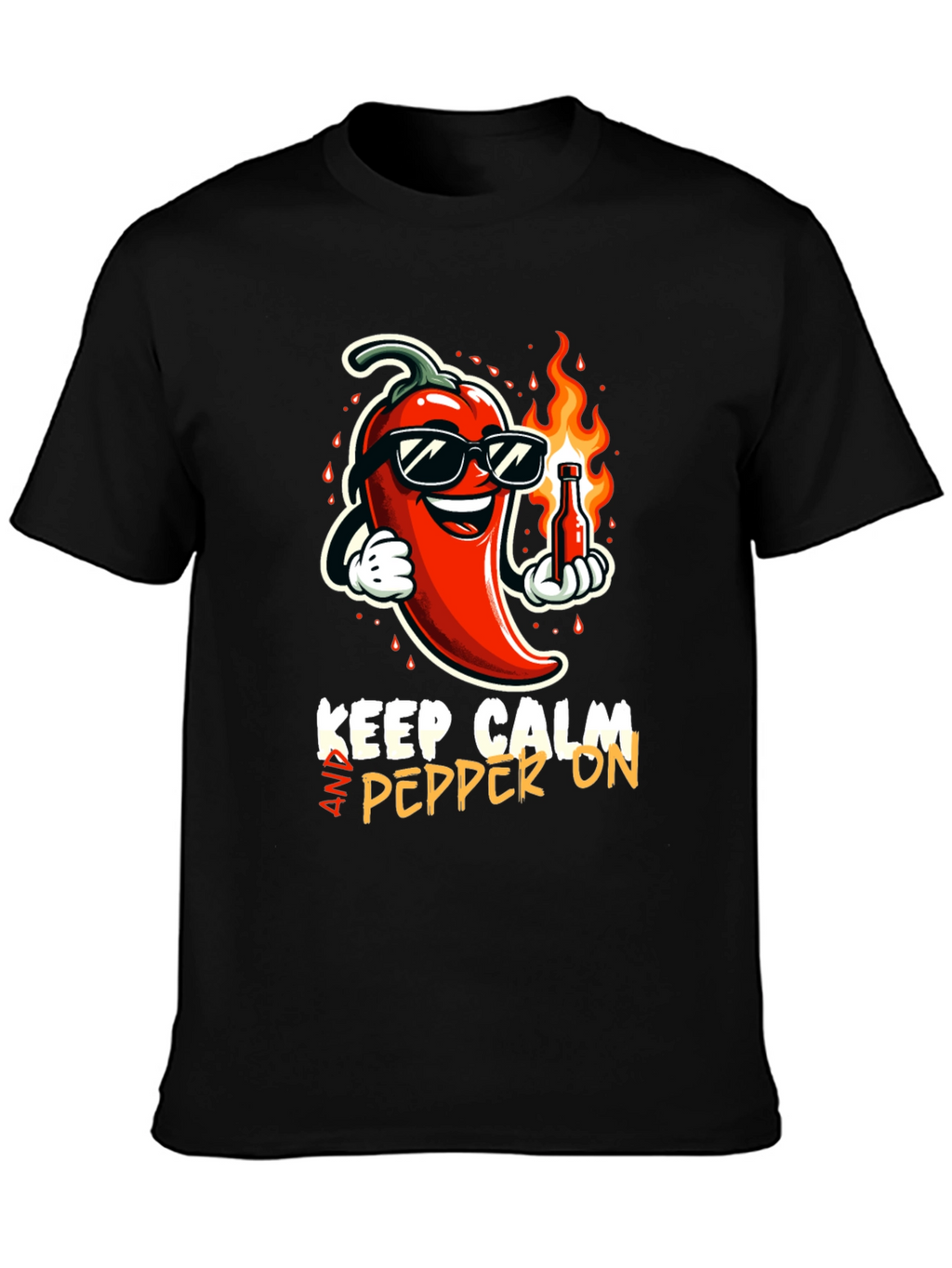 Keep Calm & Pepper On Graphic T-Shirt