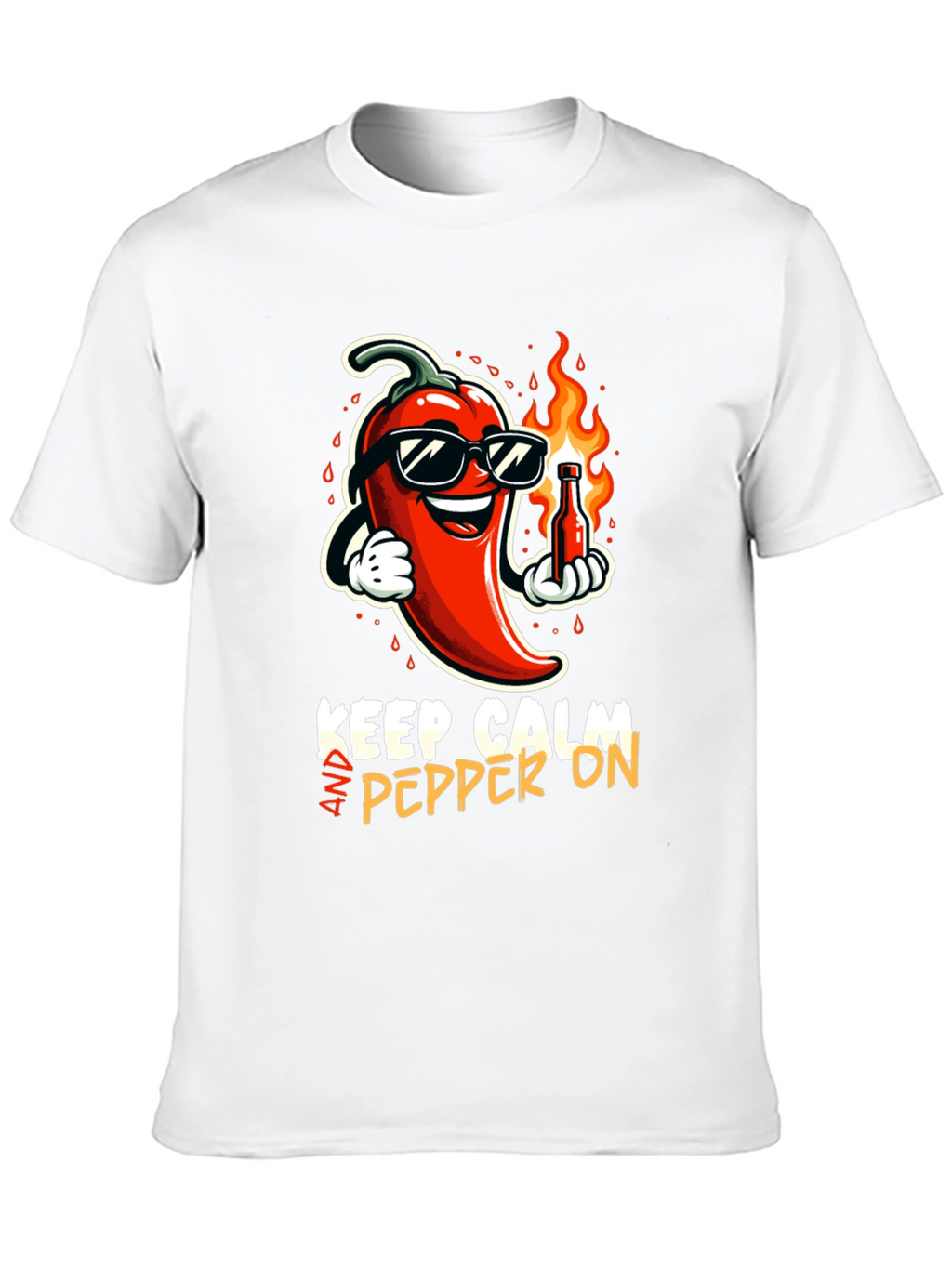 Keep Calm & Pepper On Graphic T-Shirt
