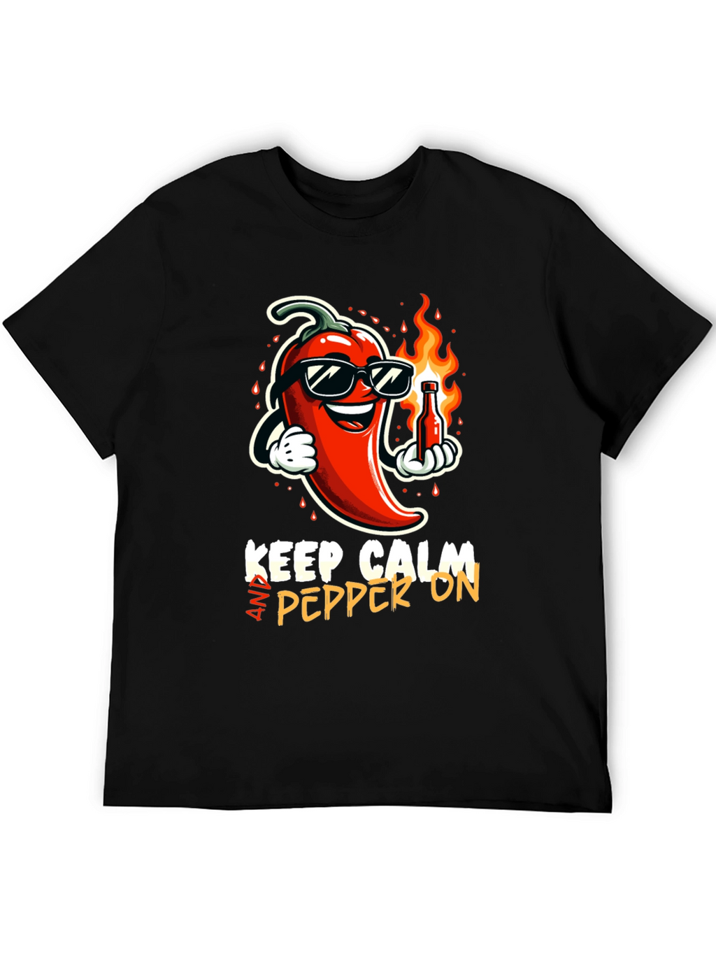 Keep Calm & Pepper On Graphic T-Shirt