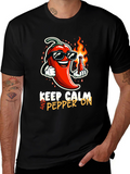 Keep Calm & Pepper On Graphic T-Shirt