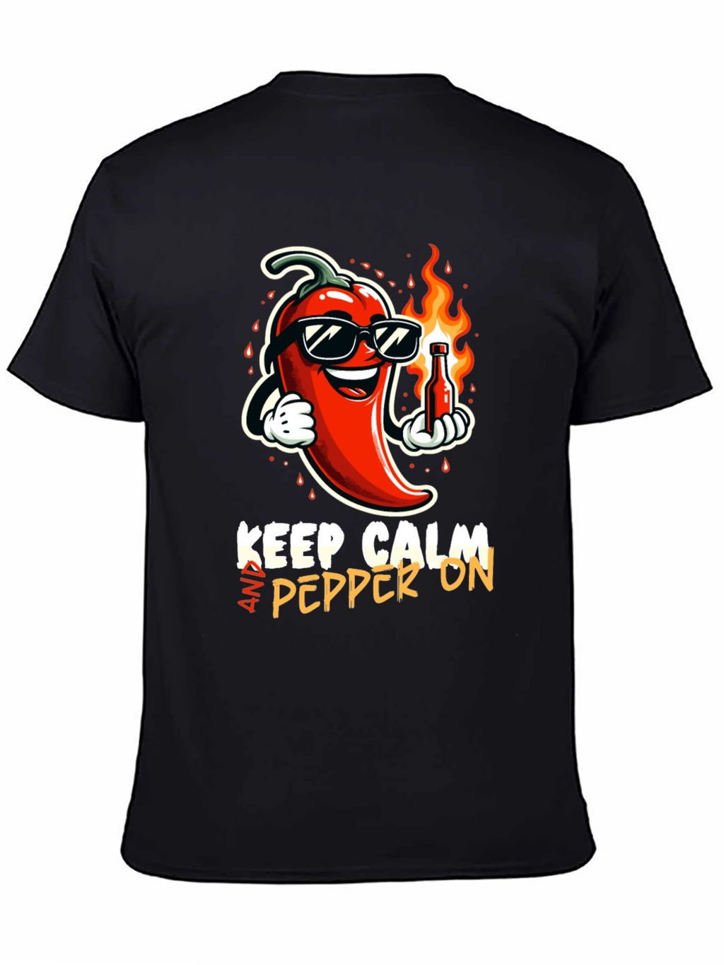 Keep Calm & Pepper On Graphic T-Shirt