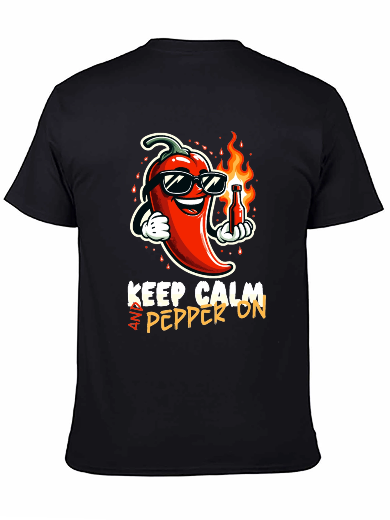 Keep Calm & Pepper On Graphic T-Shirt