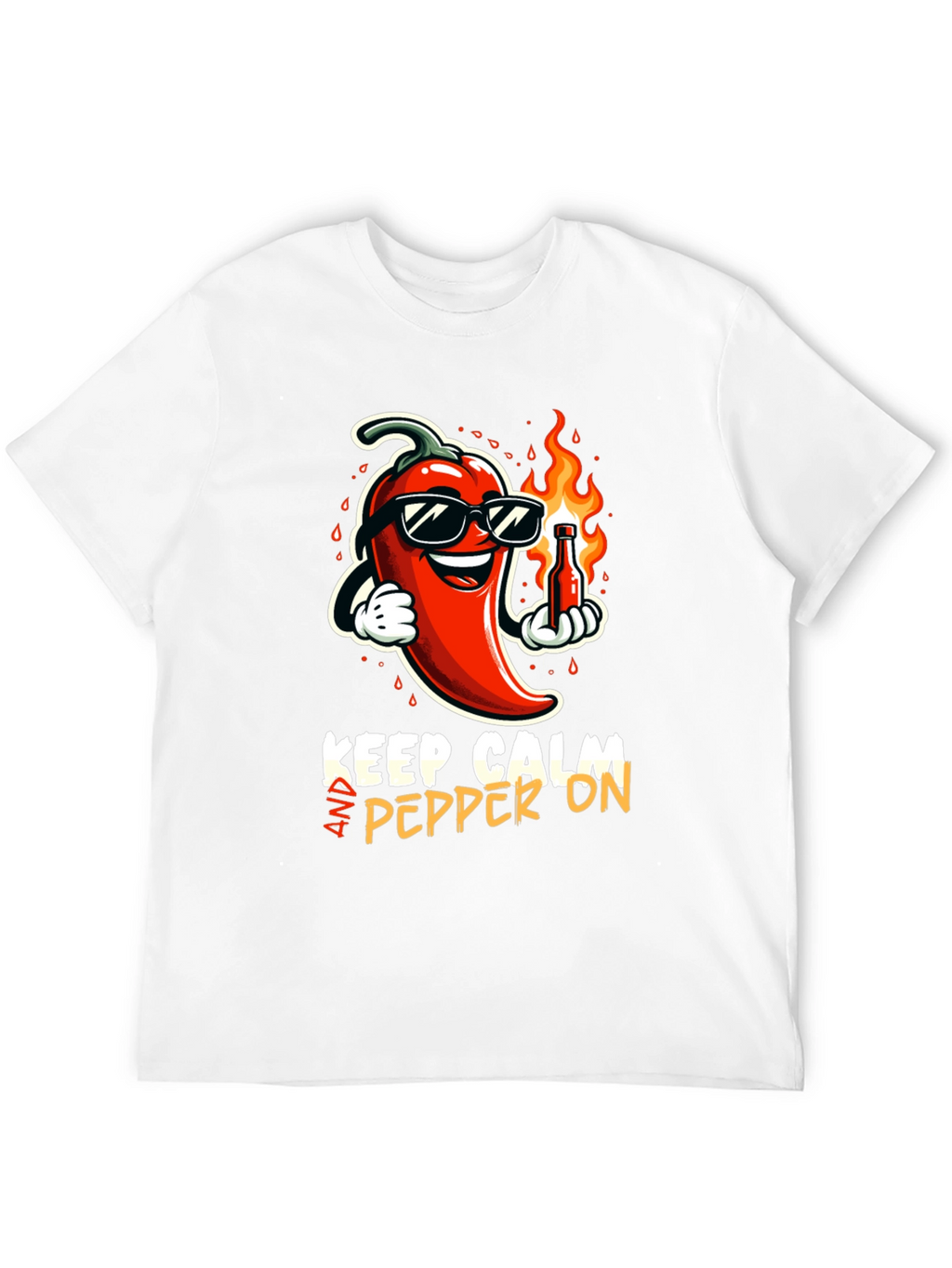 Keep Calm & Pepper On Graphic T-Shirt