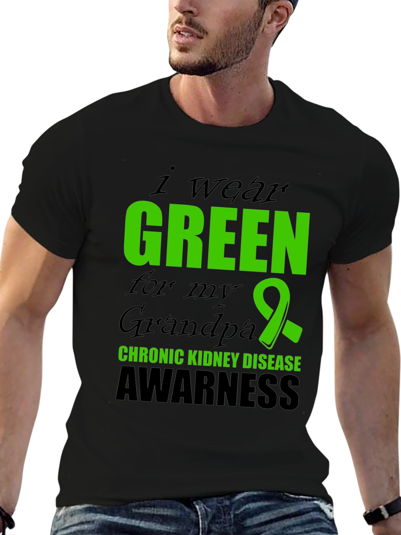 Green Ribbon Chronic Kidney Disease Awareness T-Shirt