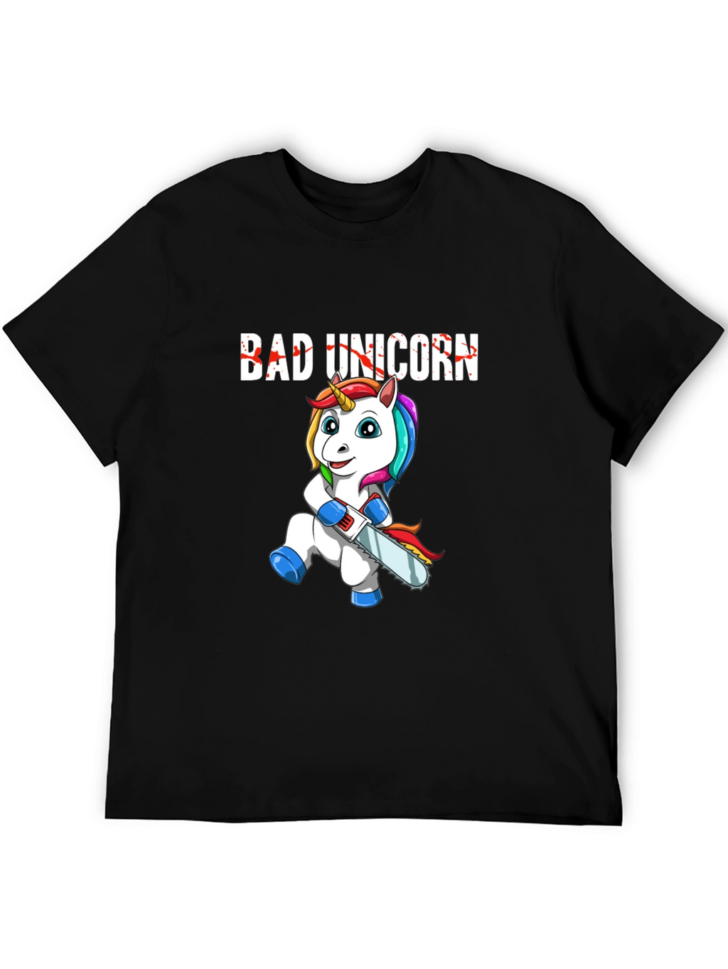 Bad Unicorn Graphic Print T-Shirt