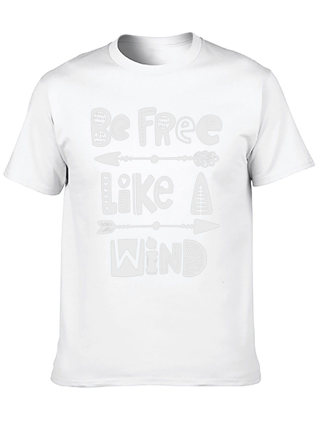 Be Free Like A Wind T-Shirt - Black