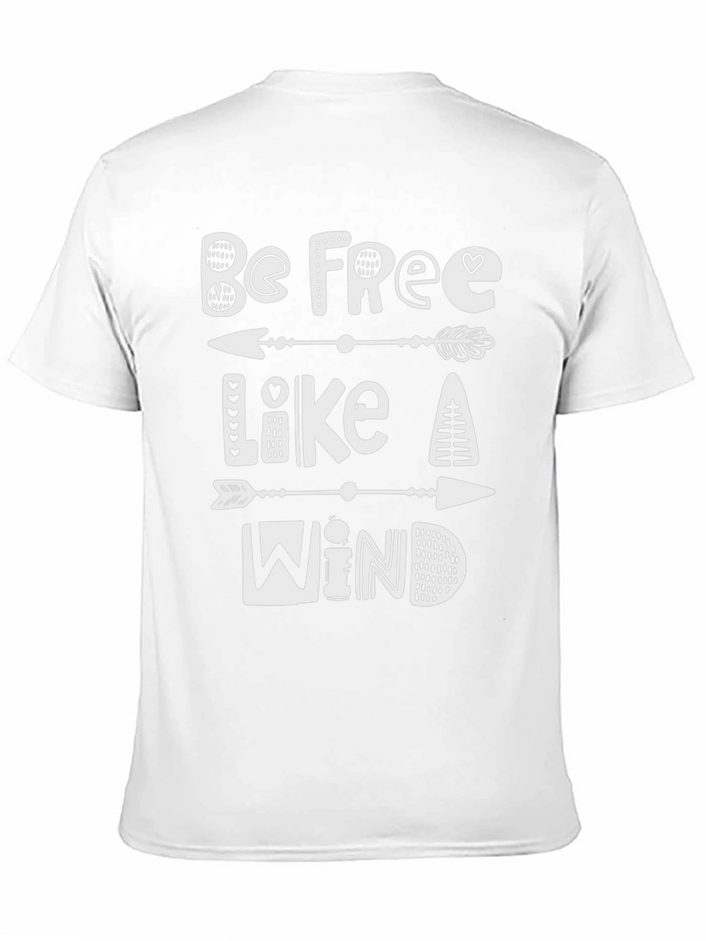 Be Free Like A Wind T-Shirt - Black