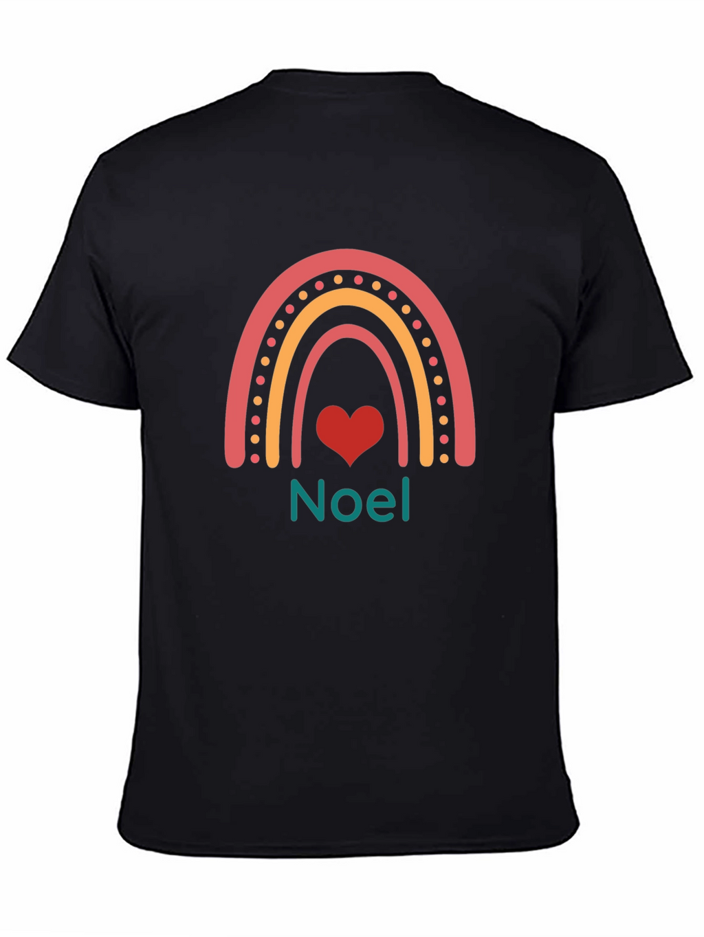 Festive Noel Rainbow Heart T-Shirt