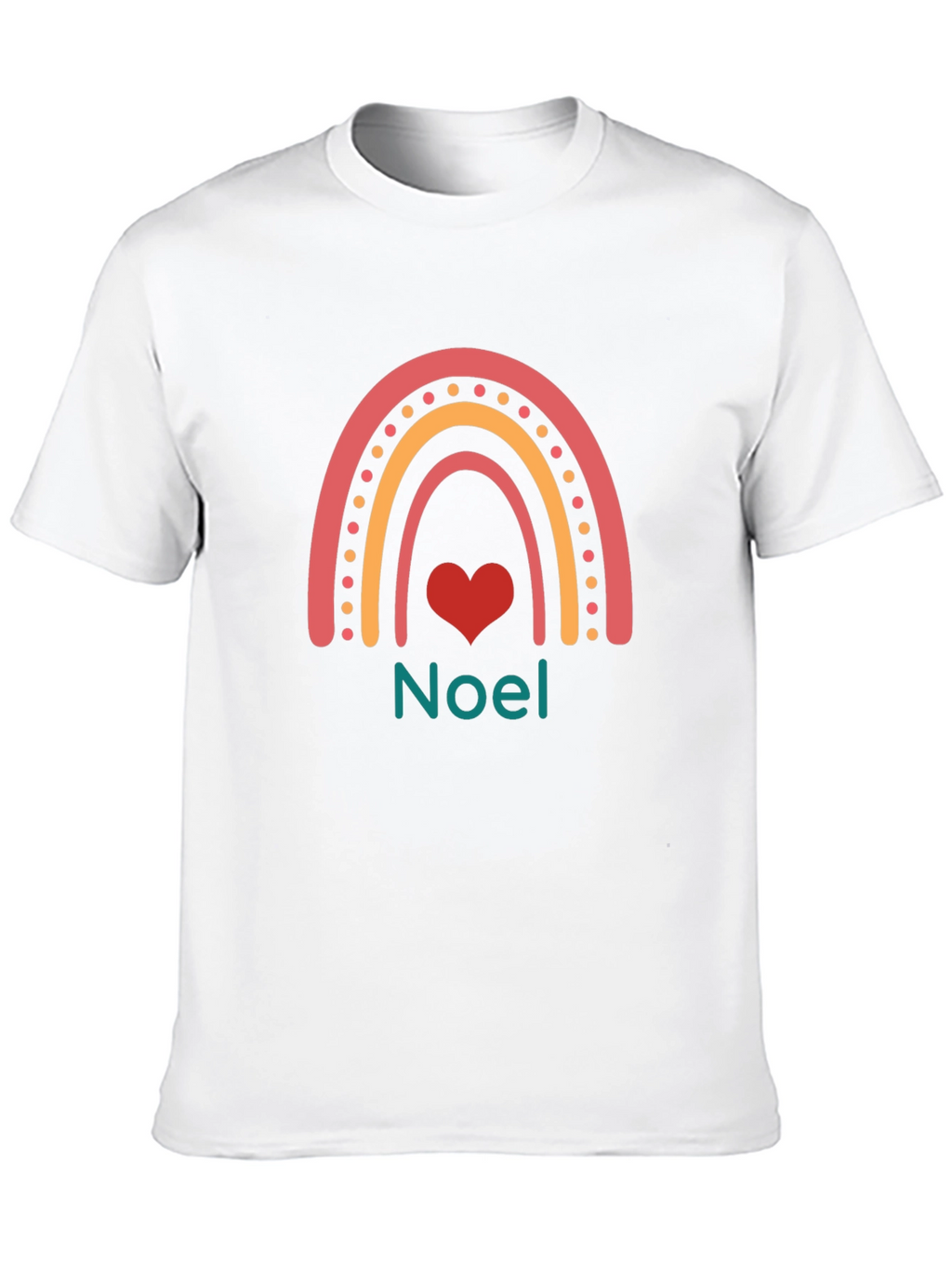 Festive Noel Rainbow Heart T-Shirt