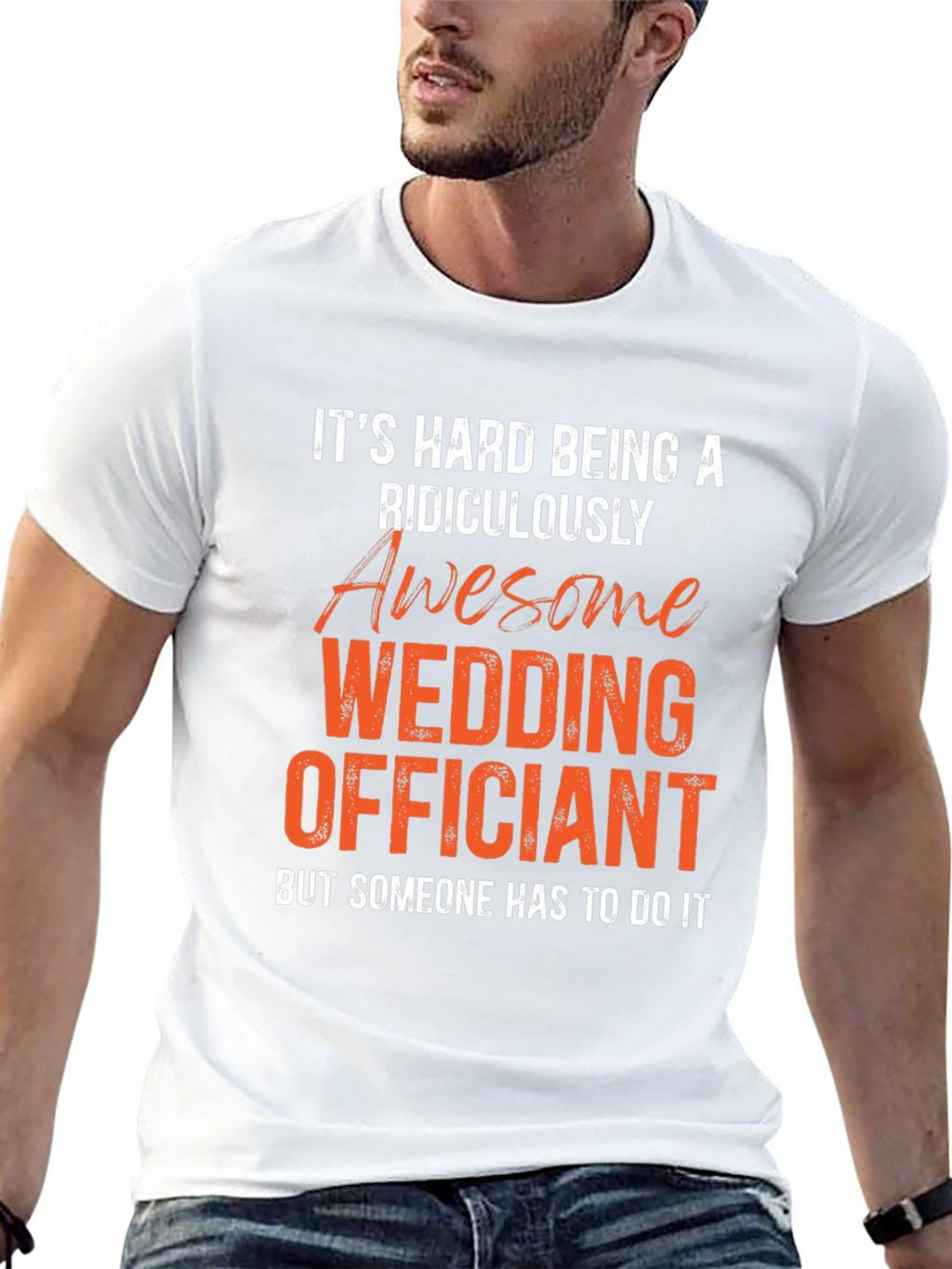 Awesome Wedding Officiant Graphic Tee