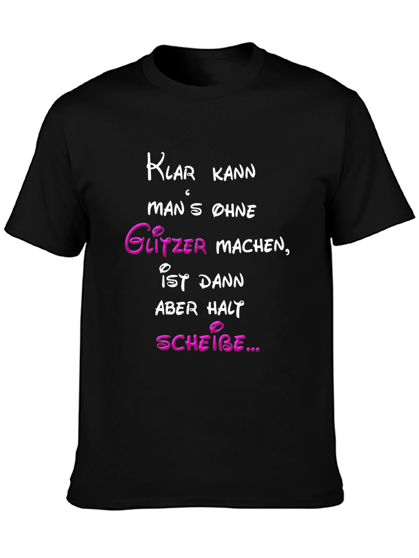 Funny German Glitter T-Shirt
