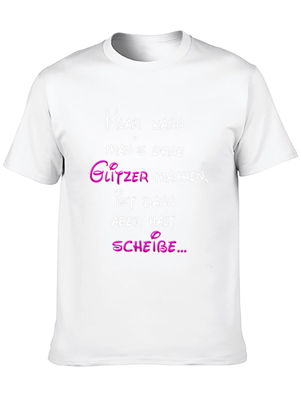 Funny German Glitter T-Shirt
