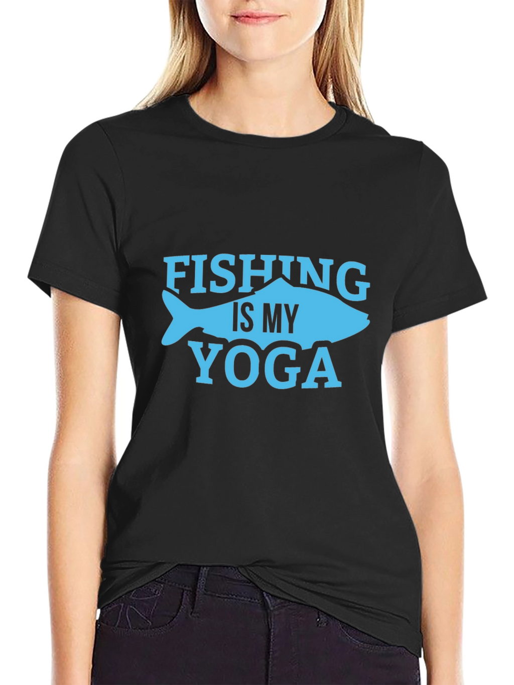 Fishing Is My Yoga Graphic Tee