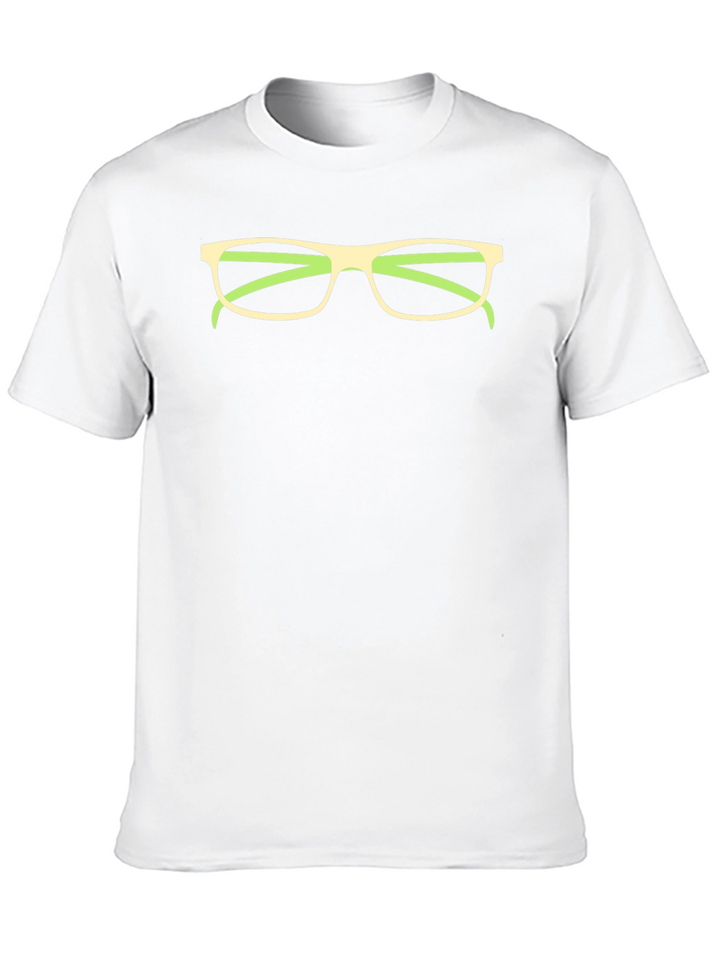 Funny Glasses Graphic Tee - Black Cotton T-Shirt