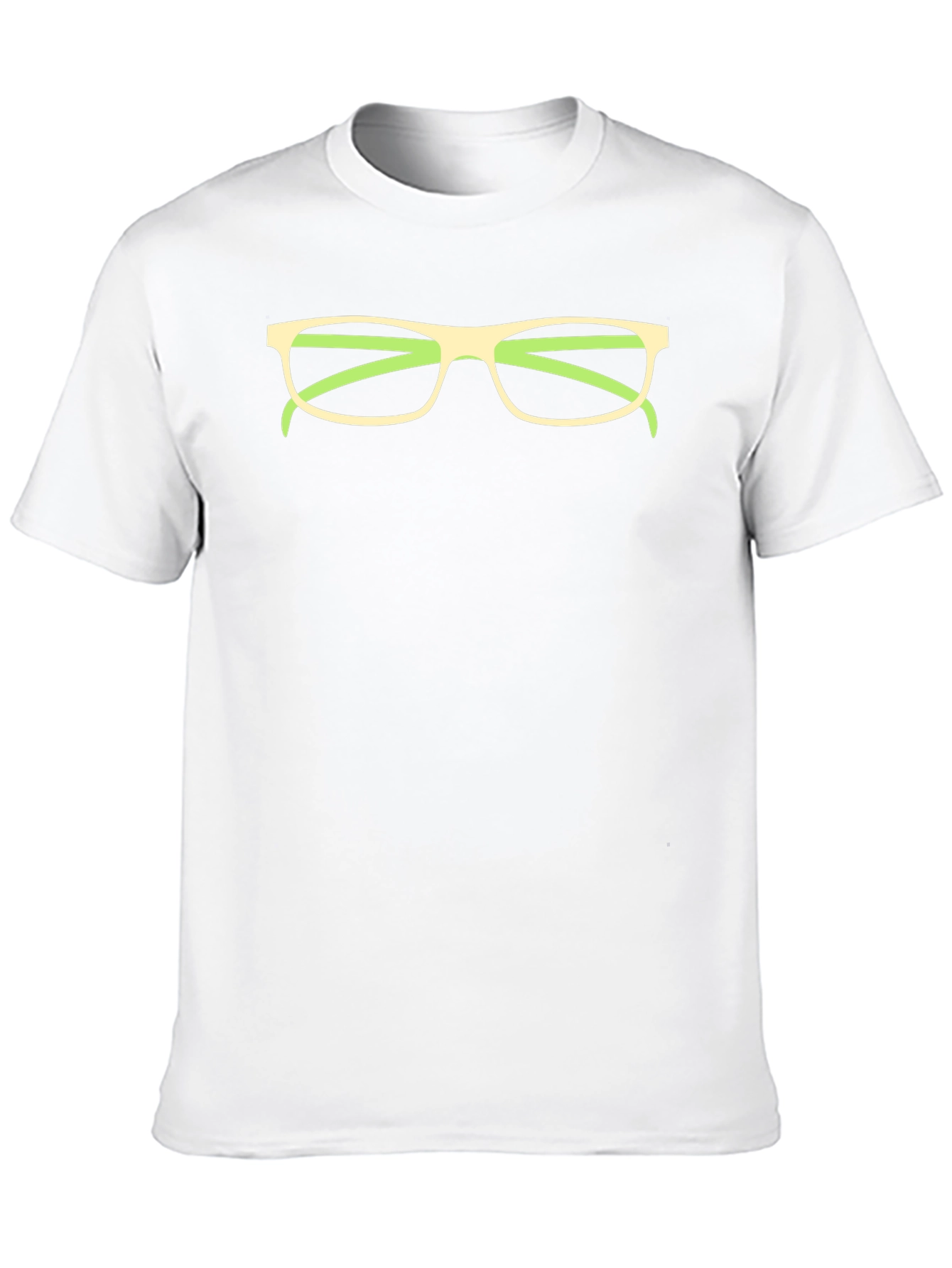 Funny Glasses Graphic Tee - Black Cotton T-Shirt