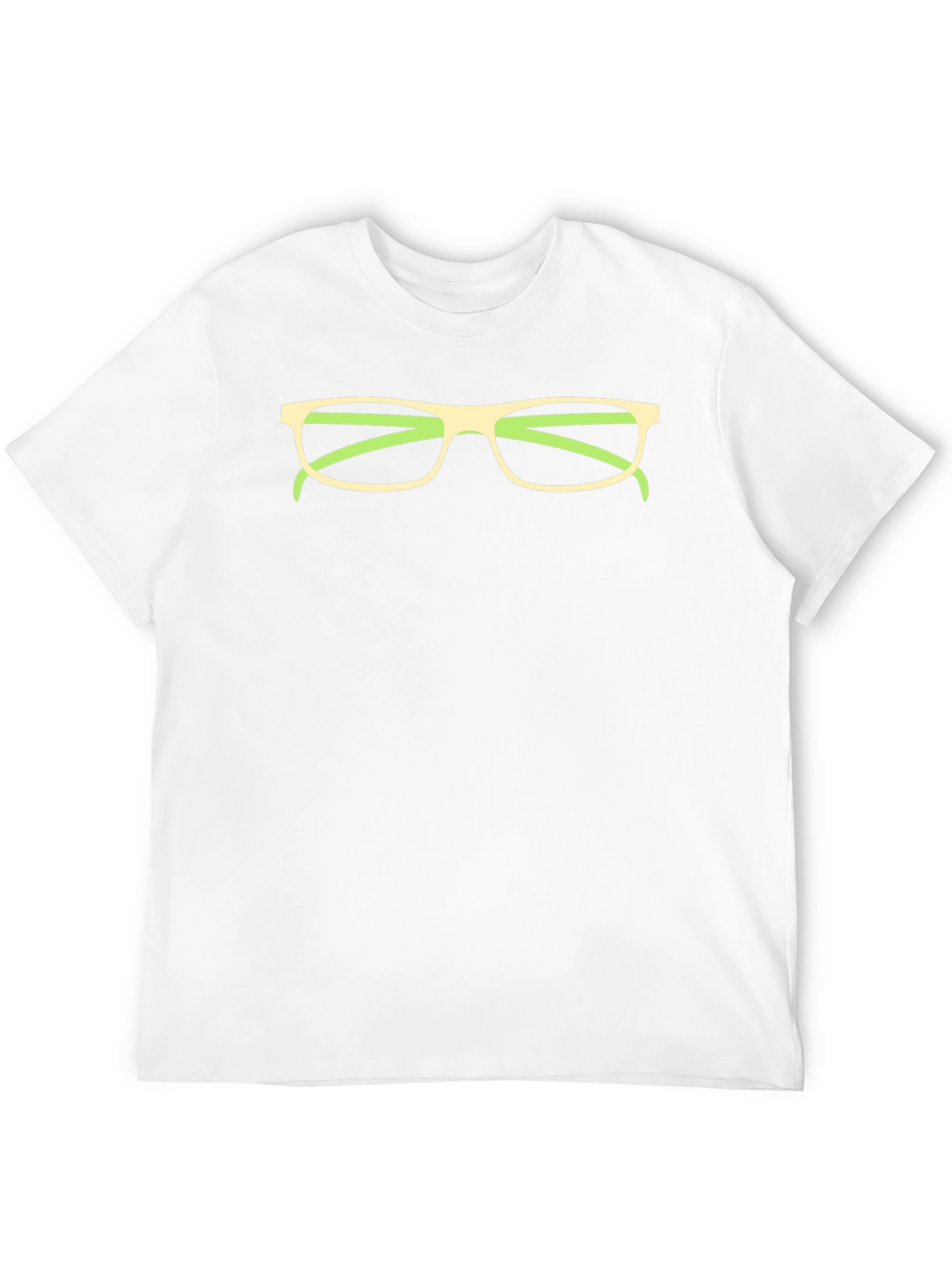 Funny Glasses Graphic Tee - Black Cotton T-Shirt