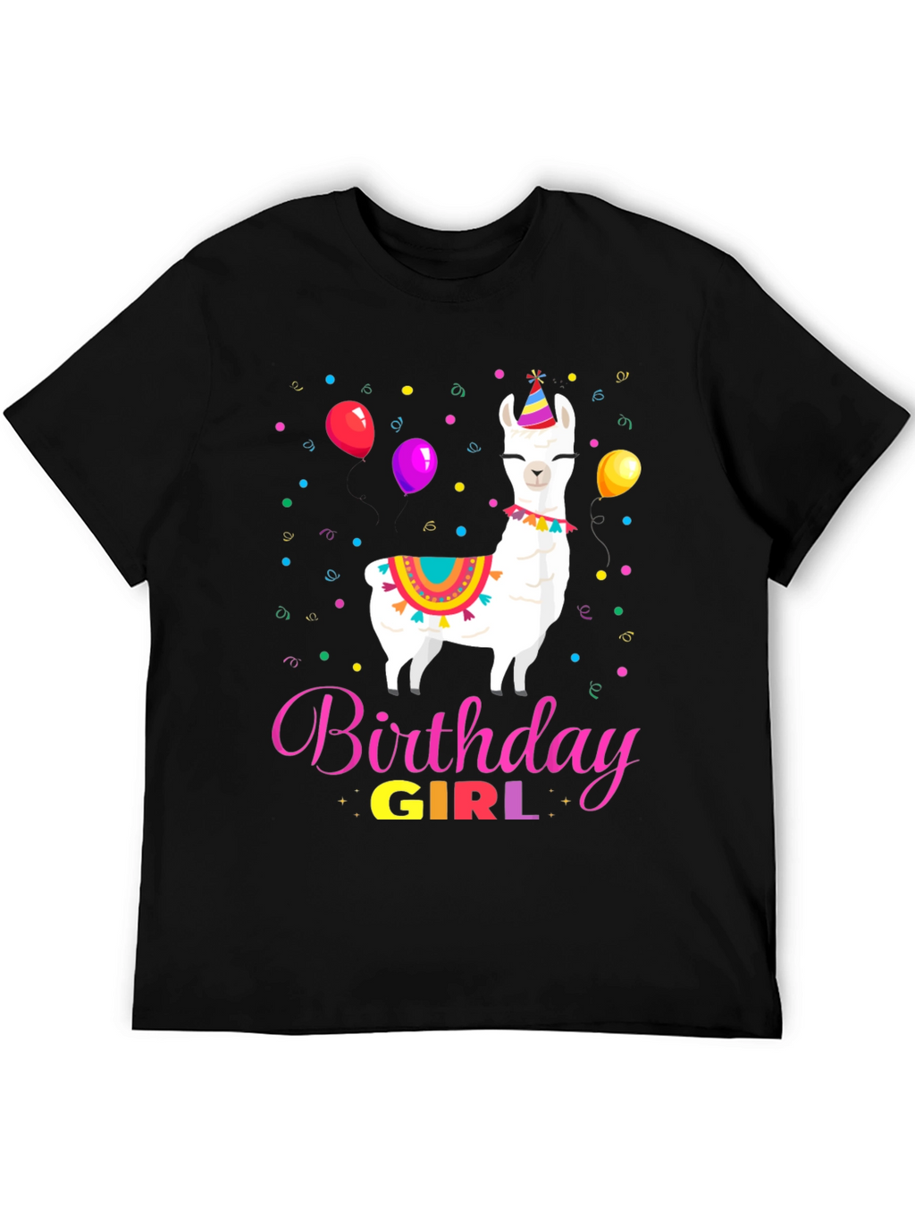 Birthday Girl Llama Graphic Tee