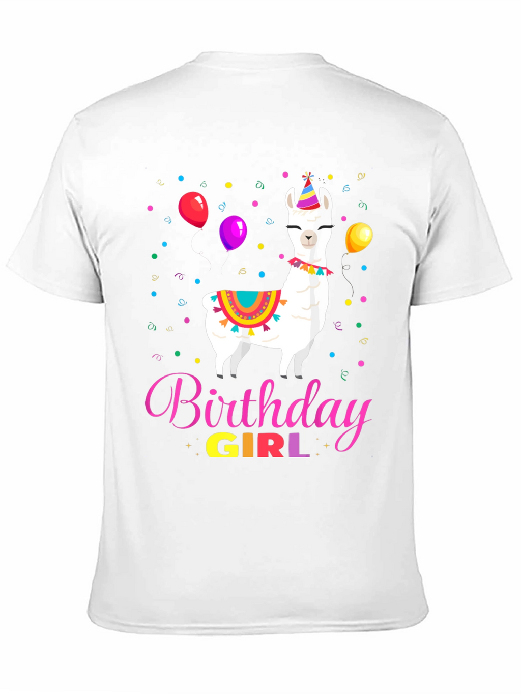 Birthday Girl Llama Graphic Tee