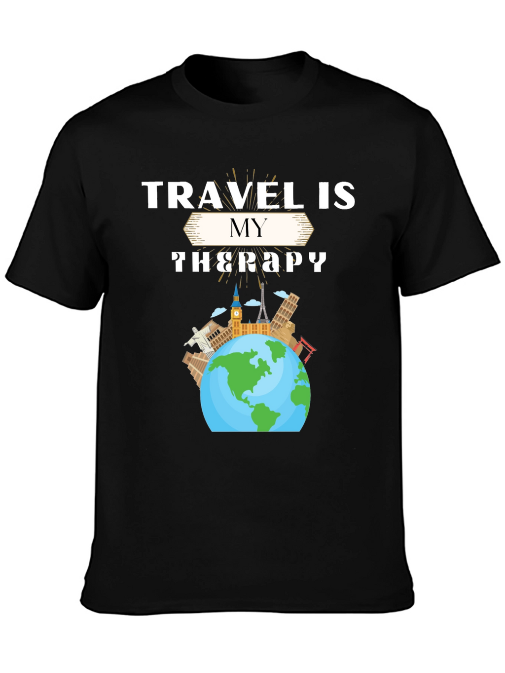 Travel Is My Therapy Graphic Tee