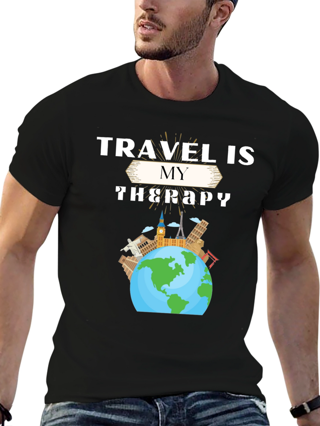 Travel Is My Therapy Graphic Tee