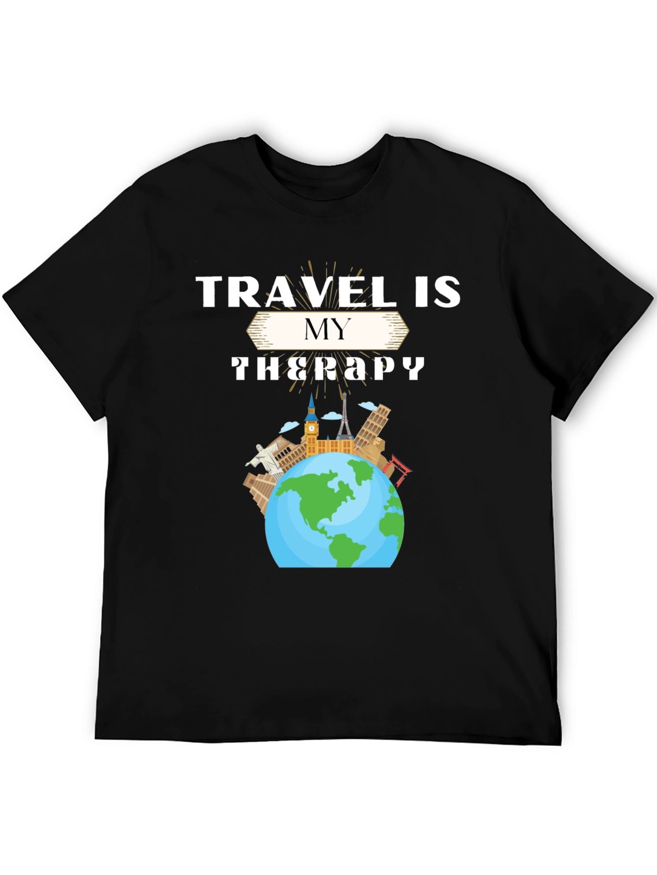 Travel Is My Therapy Graphic Tee