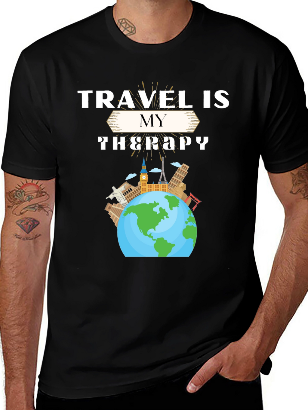 Travel Is My Therapy Graphic Tee