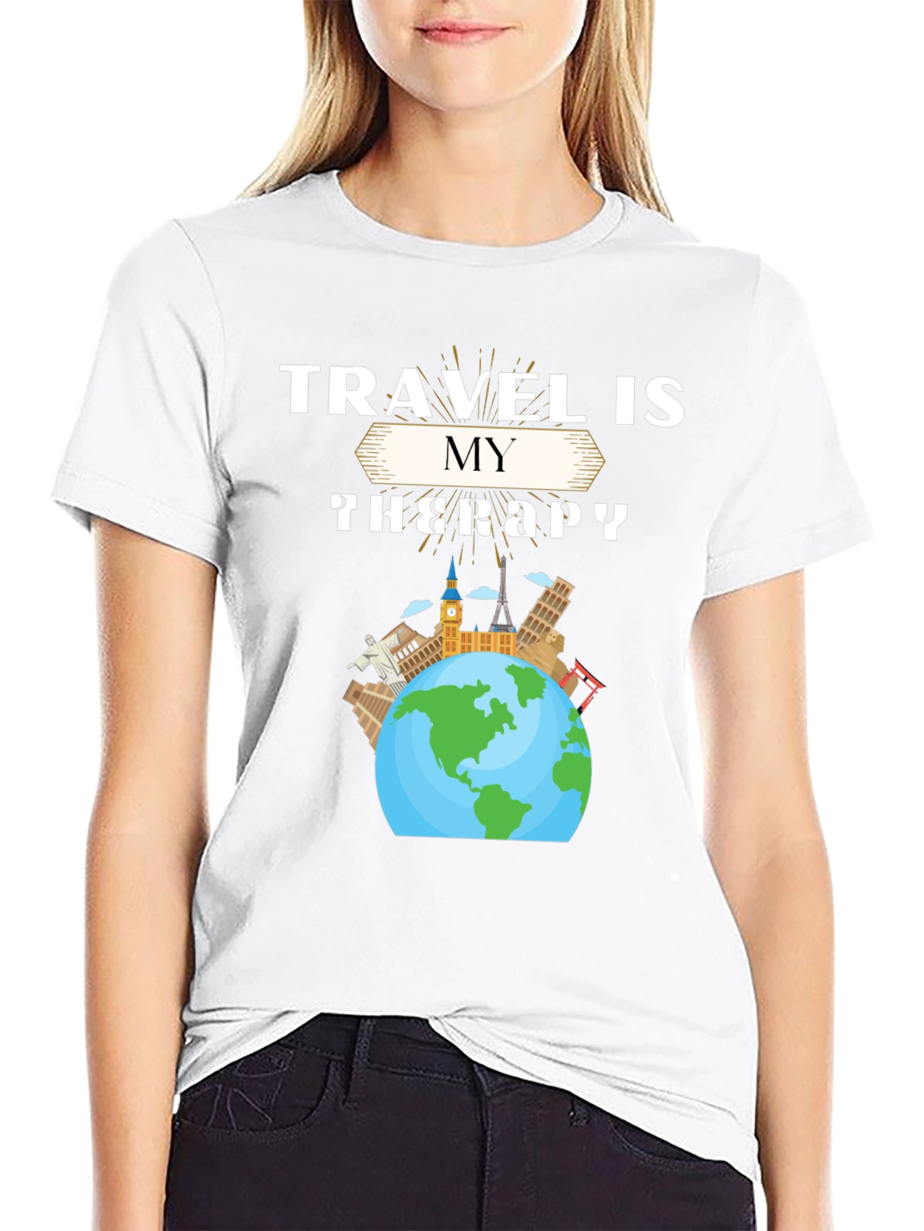 Travel Is My Therapy Graphic Tee