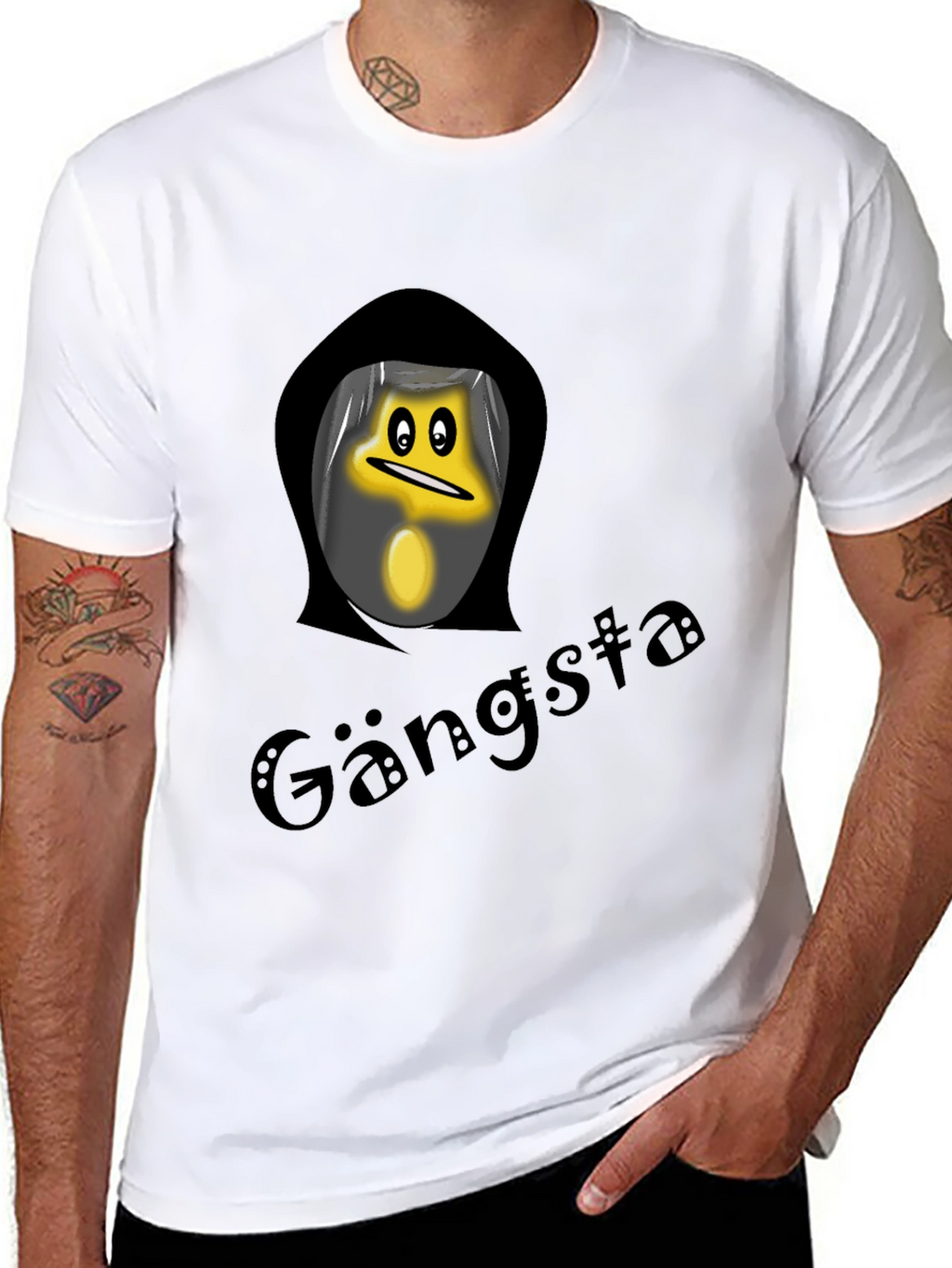 Gangsta Star Black T-Shirt
