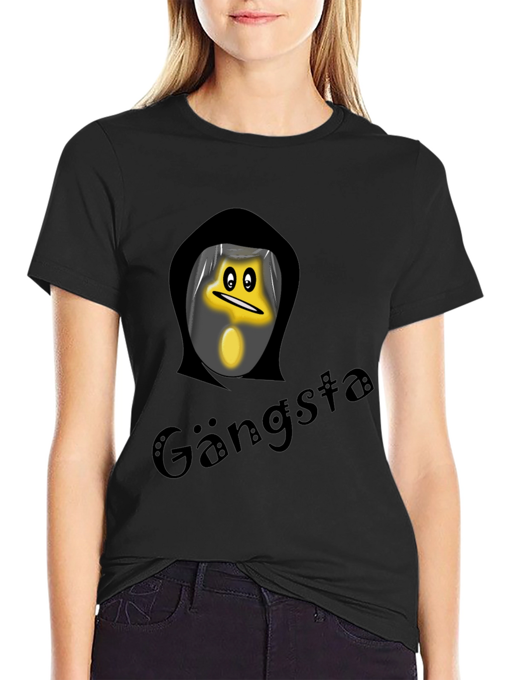 Gangsta Star Black T-Shirt