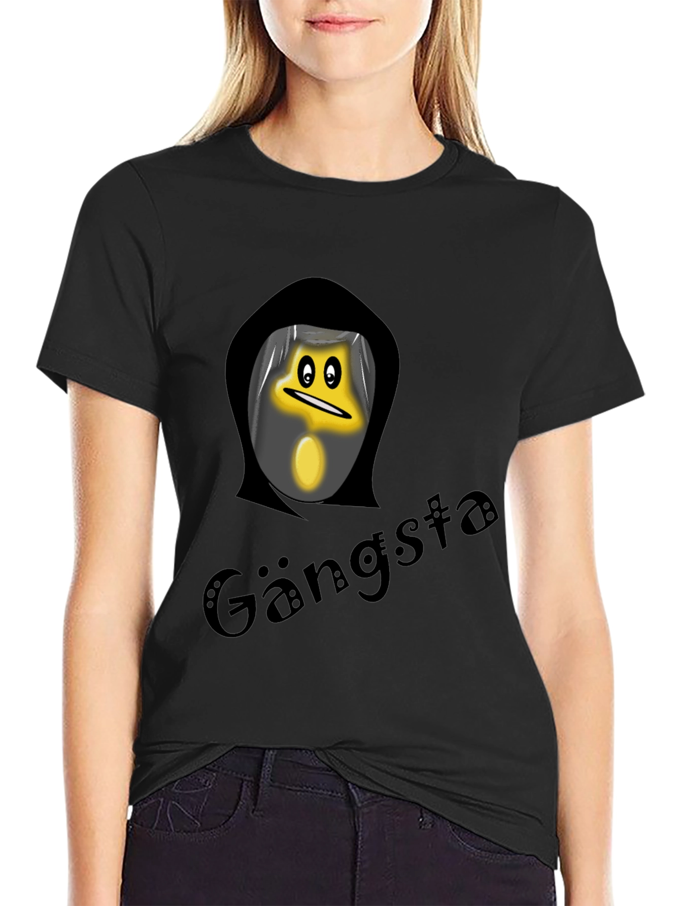 Gangsta Star Black T-Shirt
