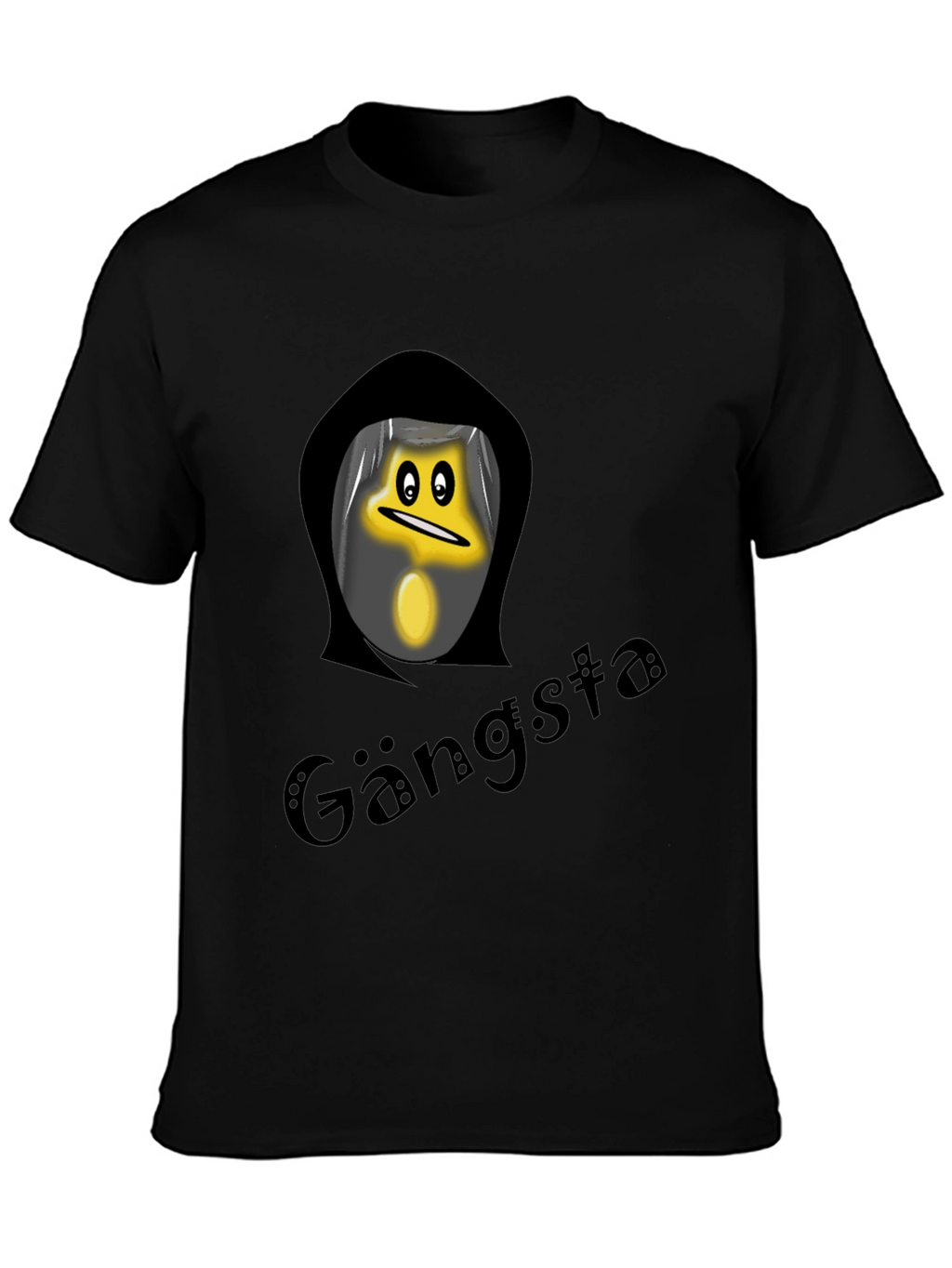 Gangsta Star Black T-Shirt