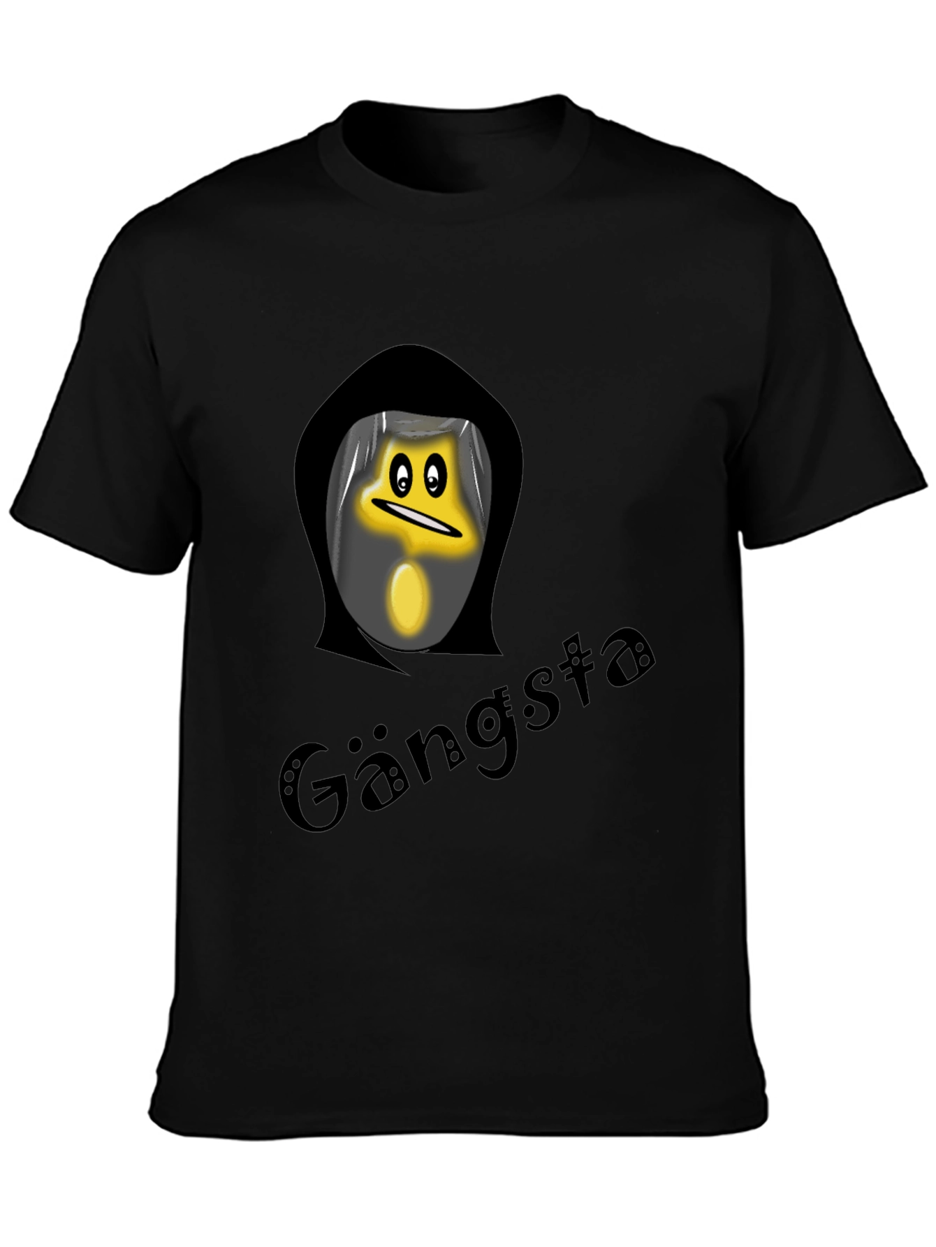 Gangsta Star Black T-Shirt