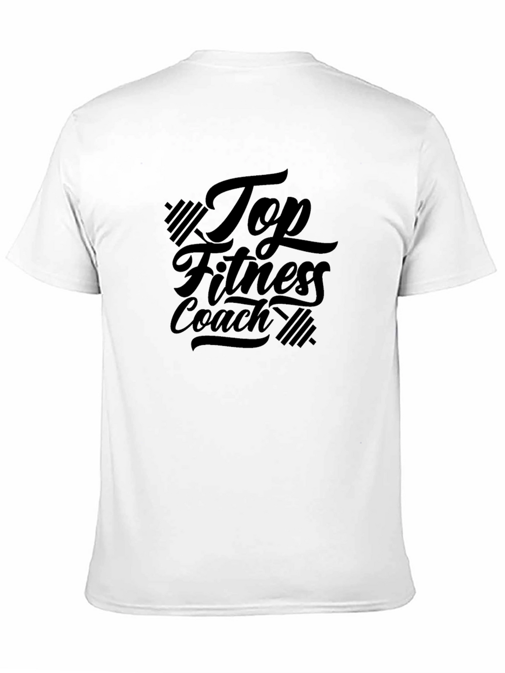 Top Fitness Coach Black T-Shirt - Workout Motivation