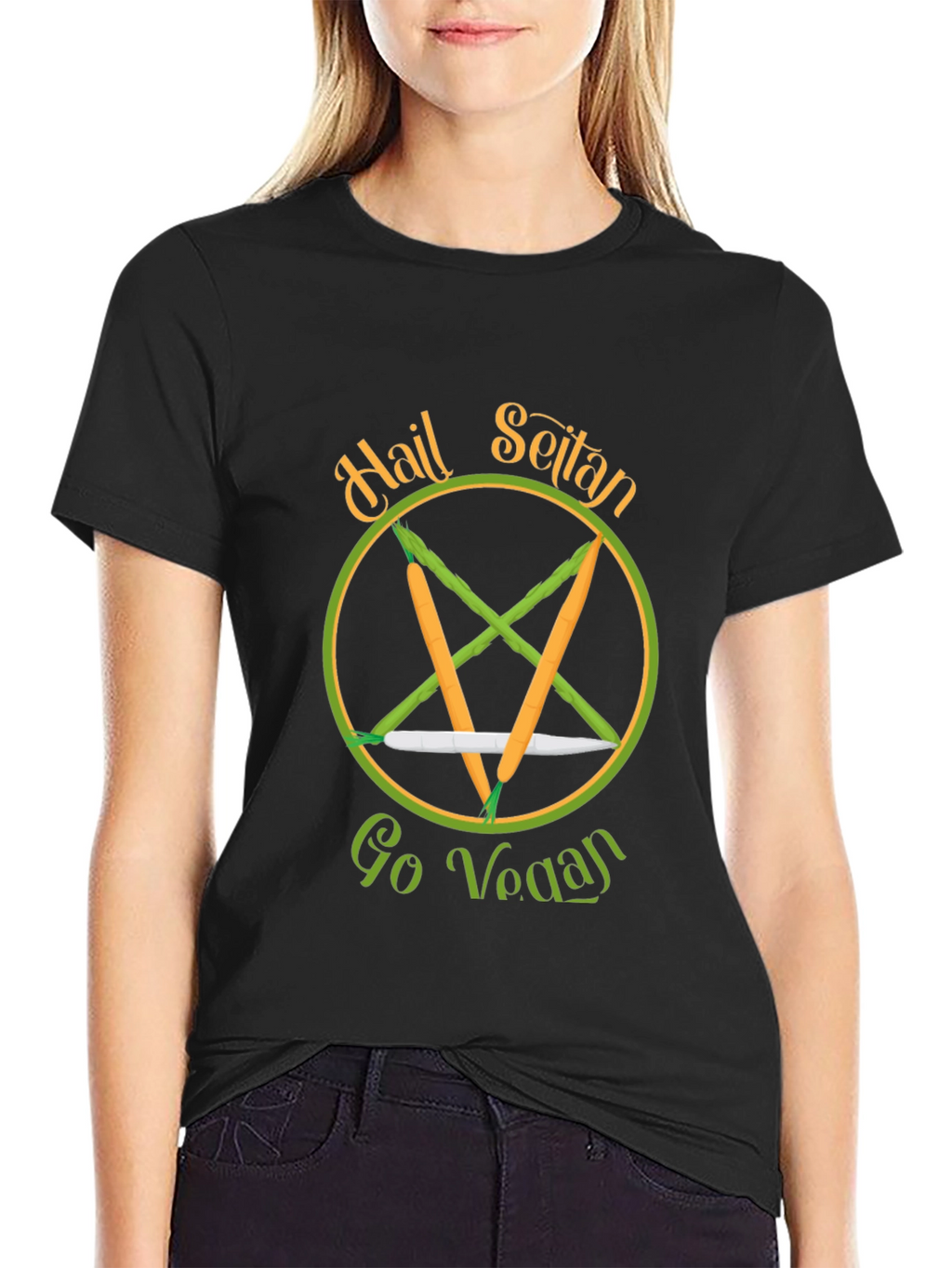 Hail Seitan Go Vegan T-Shirt