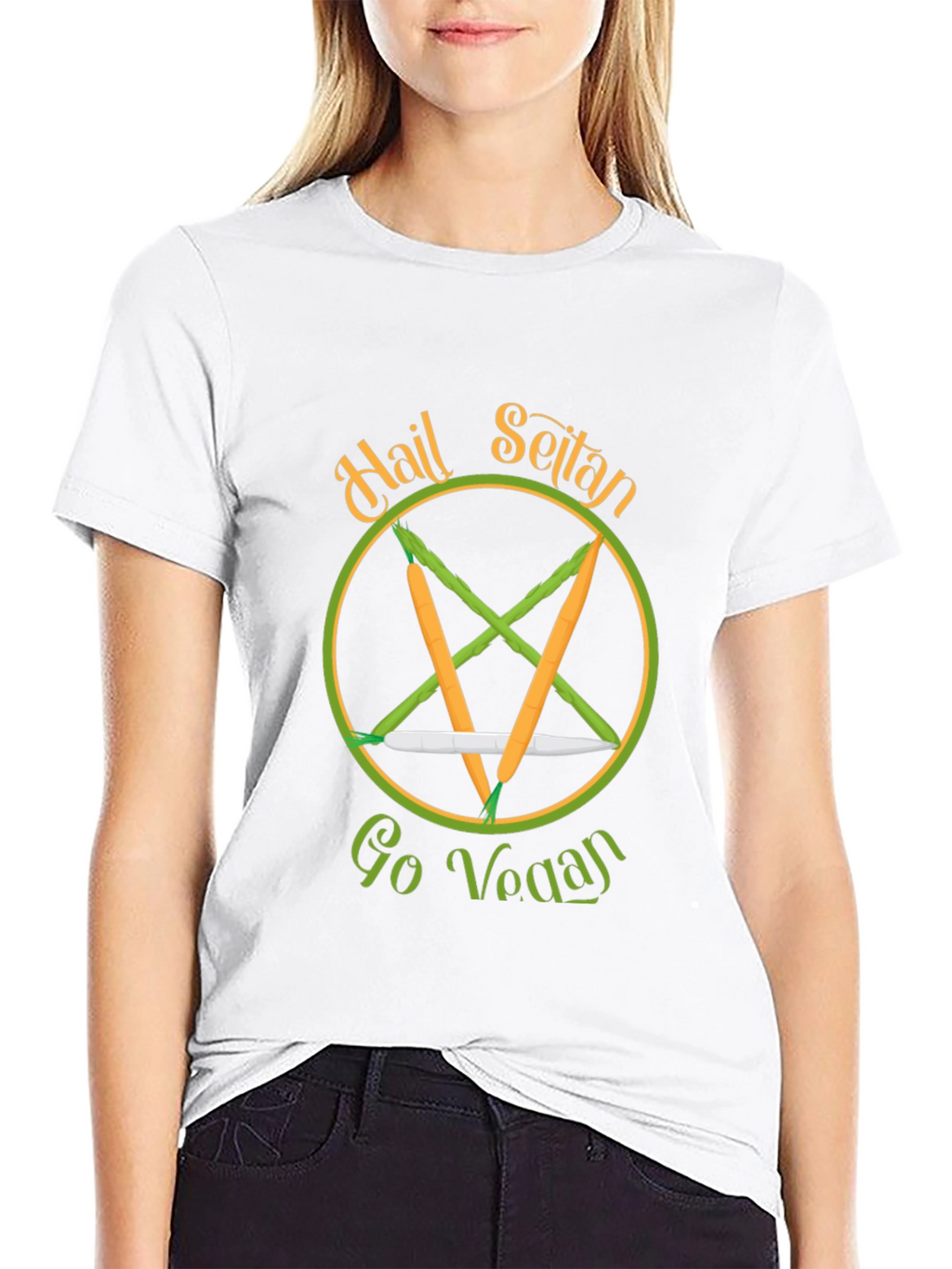 Hail Seitan Go Vegan T-Shirt