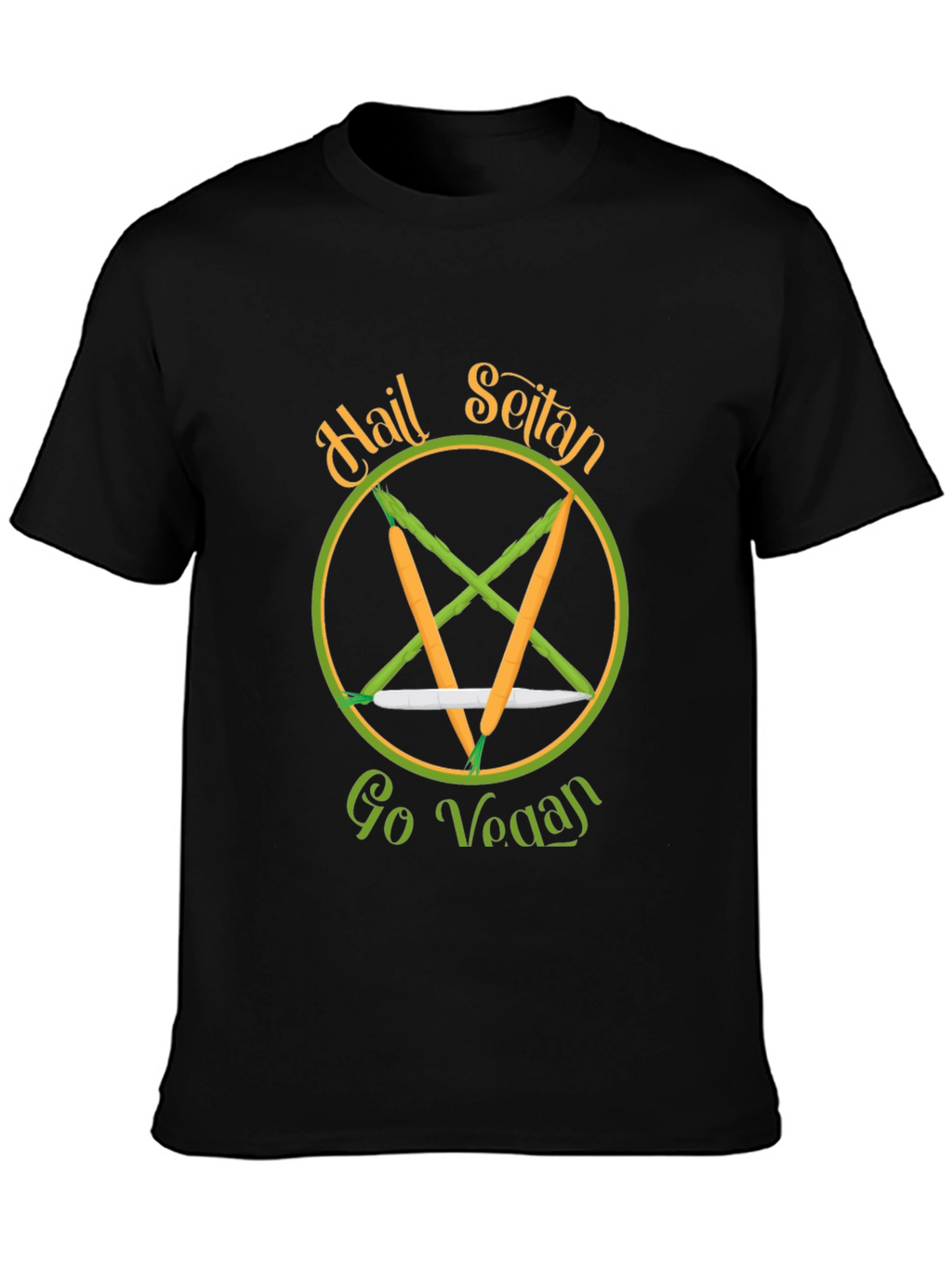 Hail Seitan Go Vegan T-Shirt