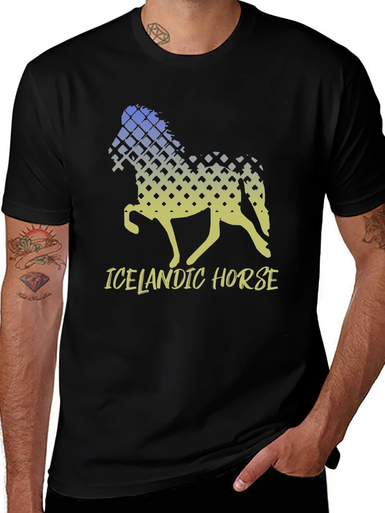 Icelandic Horse Graphic T-Shirt - Unique Design