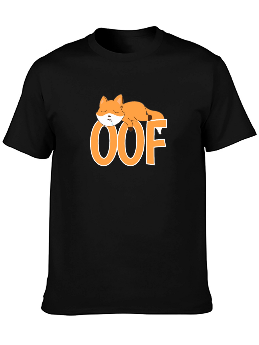 OOF Sleepy Fox T-Shirt - Cute & Comfy