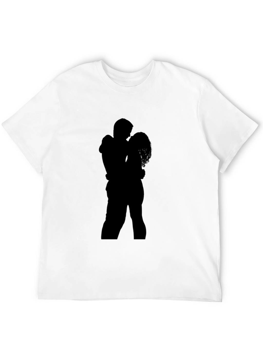 Silhouette Embrace T-Shirt - Romantic Design