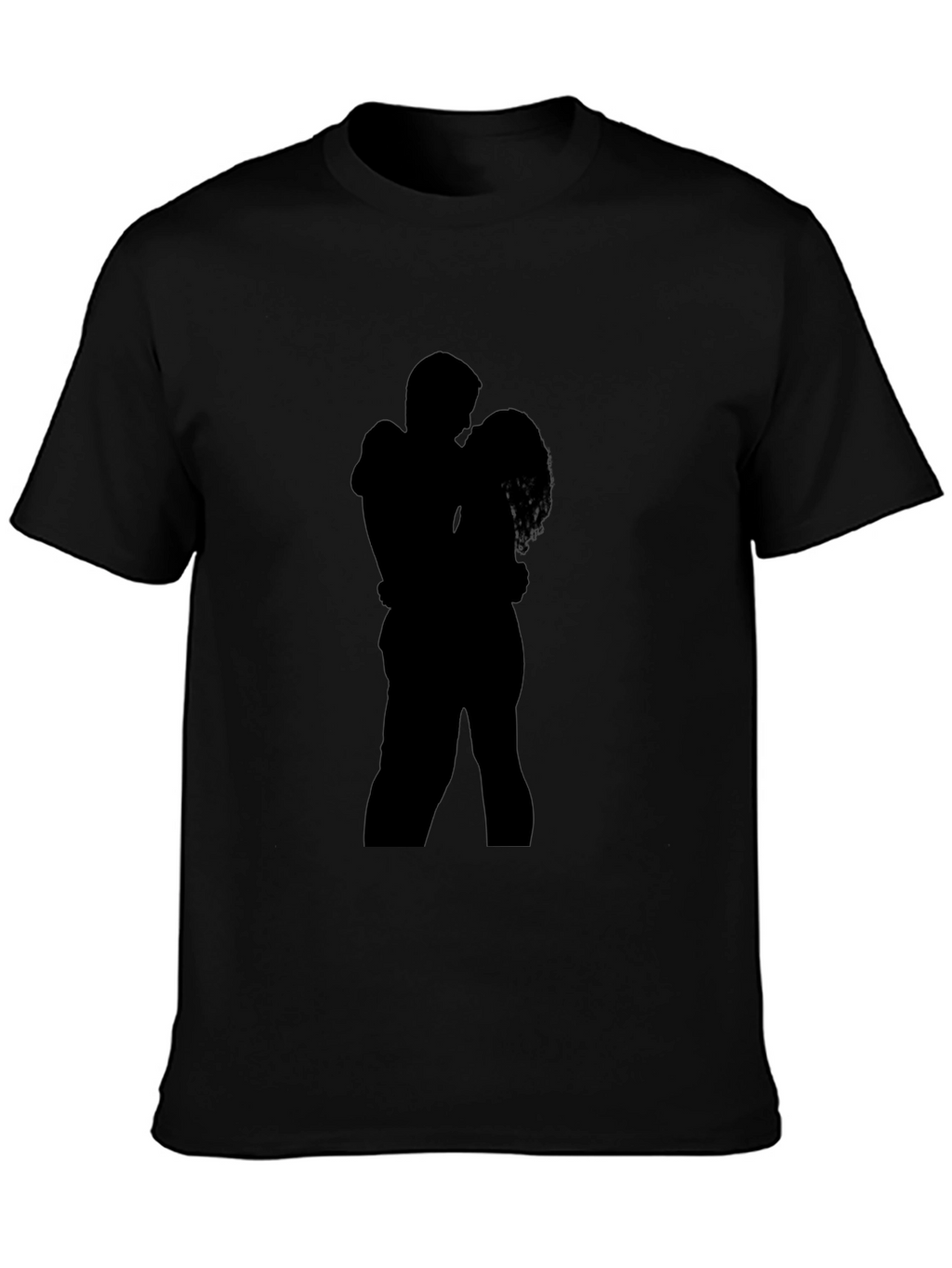 Silhouette Embrace T-Shirt - Romantic Design