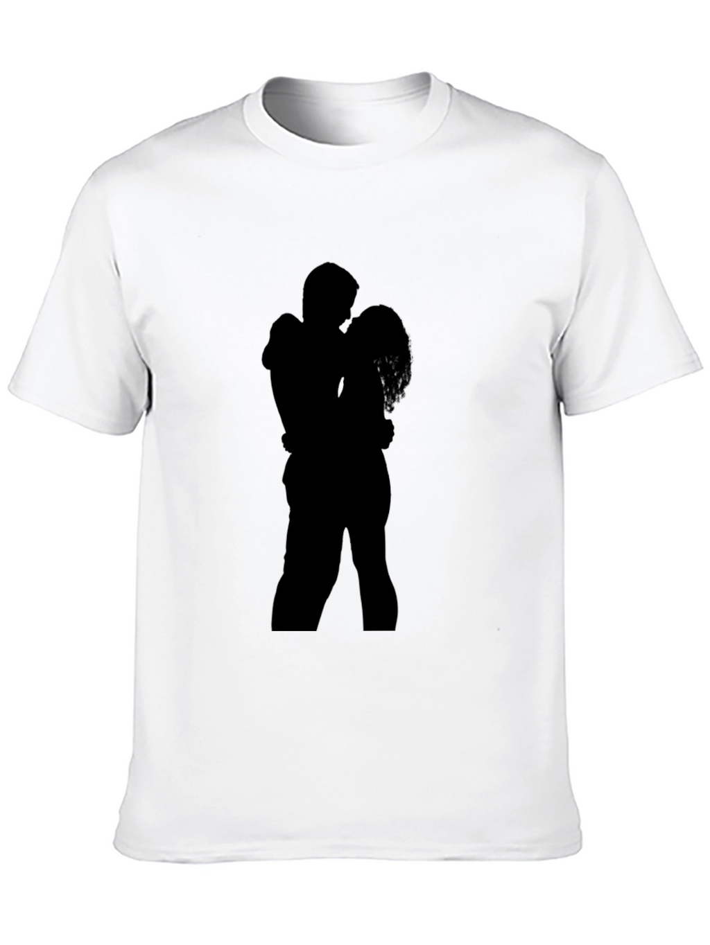 Silhouette Embrace T-Shirt - Romantic Design