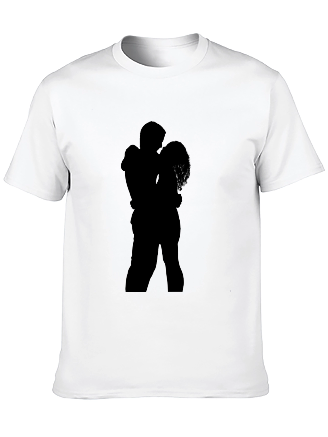 Silhouette Embrace T-Shirt - Romantic Design