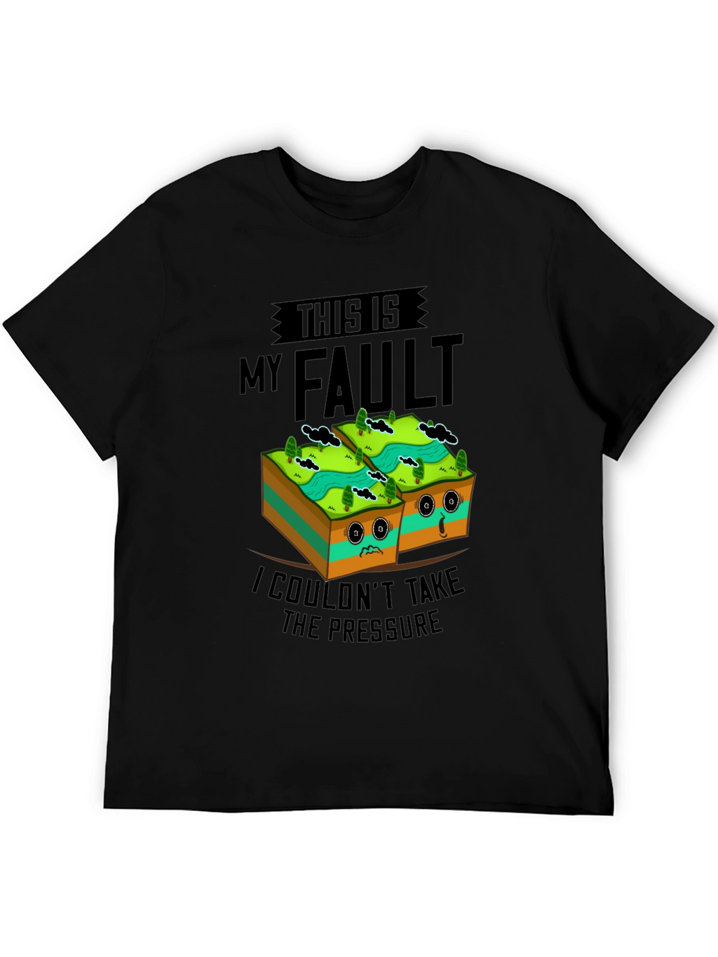 Funny Geology Fault Line Humor T-Shirt